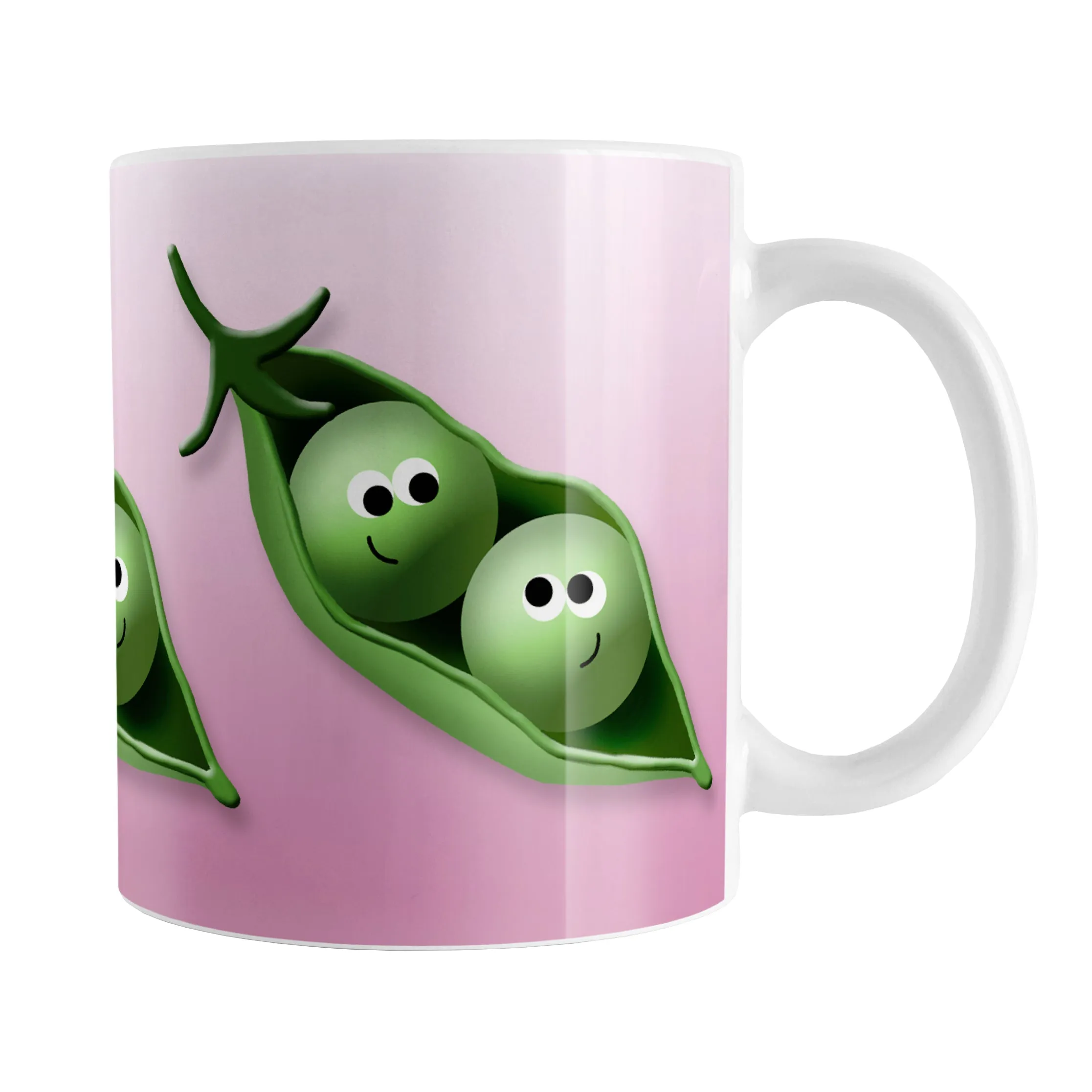 2 Peas in a Pod Pink Mug