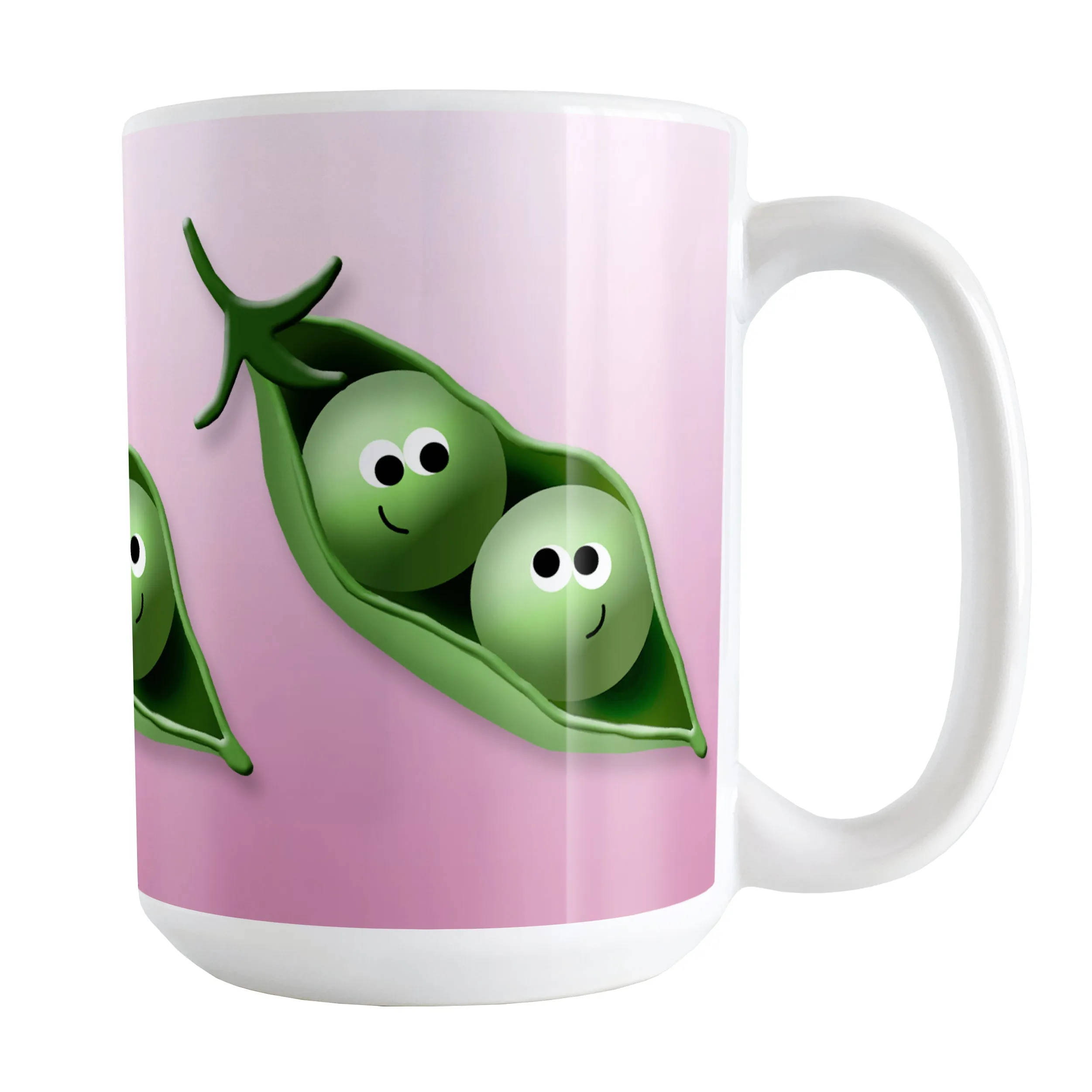 2 Peas in a Pod Pink Mug