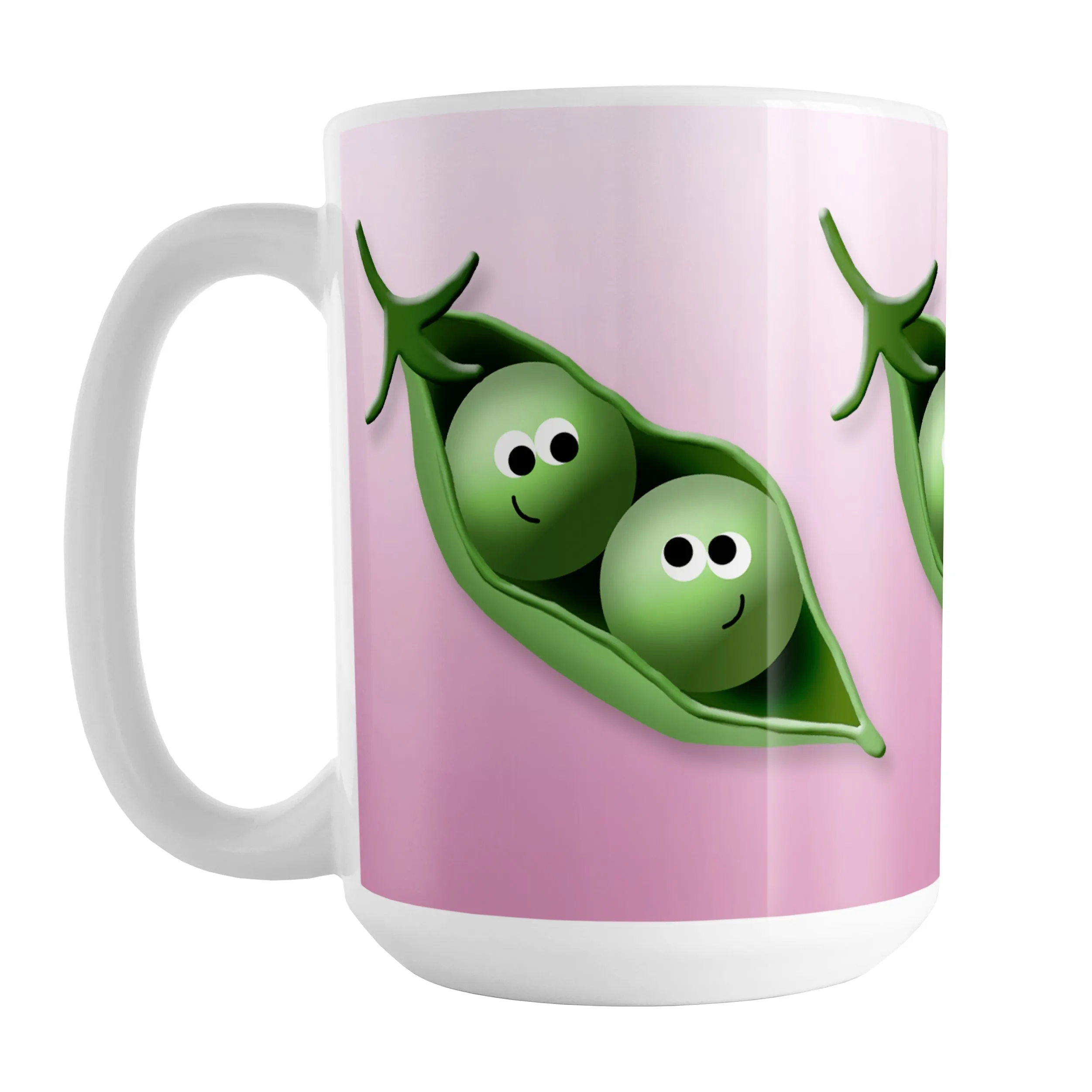 2 Peas in a Pod Pink Mug