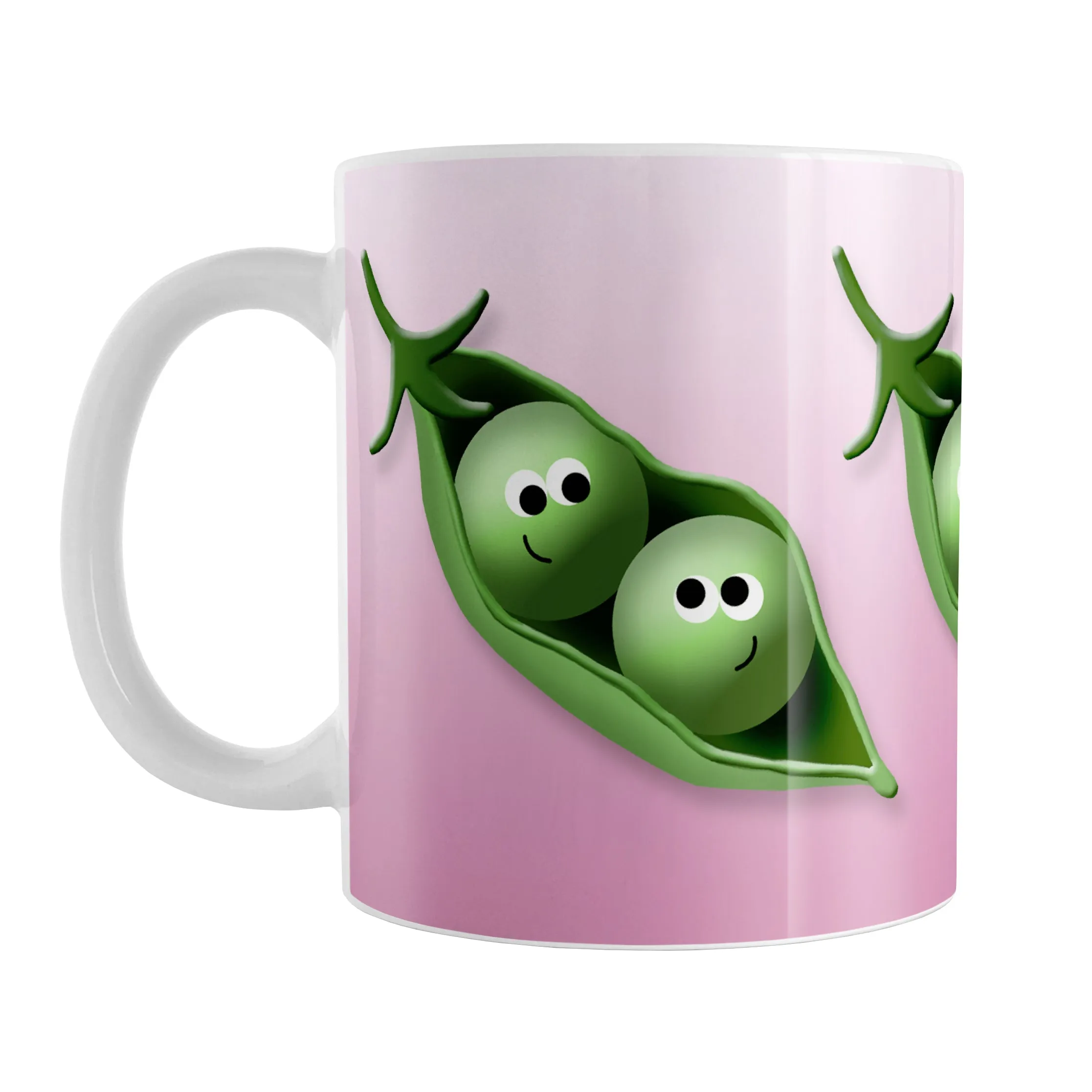 2 Peas in a Pod Pink Mug