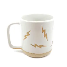 (20% Off) Mug - 8oz - White Wonky Lightning Bolt Mug by Ruby Farms Pottery