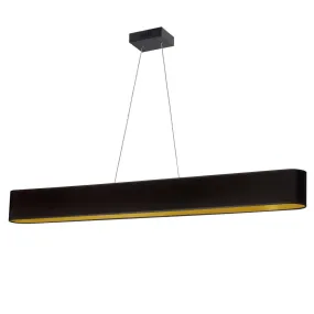 30W Modern Black and Gold Bar Pendant Chandelier