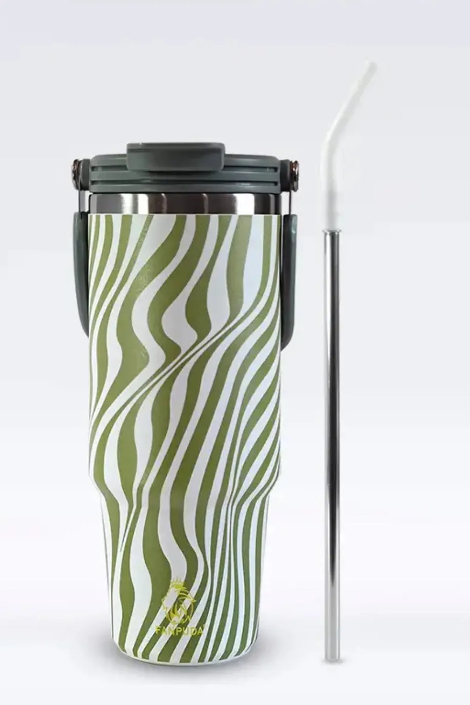 40oz Tumbler Leak-proof Lid and Straw, Insulated Coffee Mug Stainless Steel Travel Mug, Keeps Cold for 34 Hours or Hot for 10 Hours