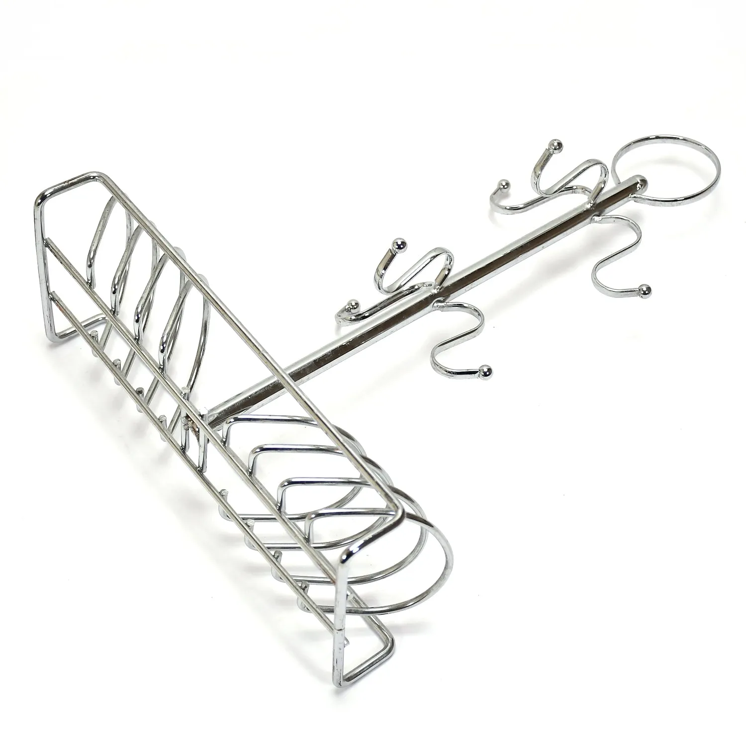 5171 Cup & Dish Steel Rack 40cm For Dining Table & Kitchen Use