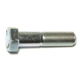 5/8"-18 x 2-1/2" Zinc Plated Grade 5 Steel Fine Thread Hex Cap Screws (4 pcs.)