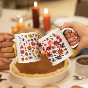 A Pair of Thanksgiving Mugs, 2 Coffee Mugs, Fall Coffee Mug, Autumn Mug, Thank You Mug, Fall Decor Mug, Autumn Decor Mug, Thanksgiving Gifts