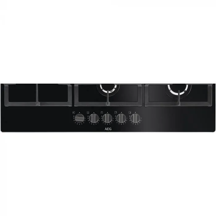 AEG HKB95820NB 5 Burner Gas on Glass Hob, Black