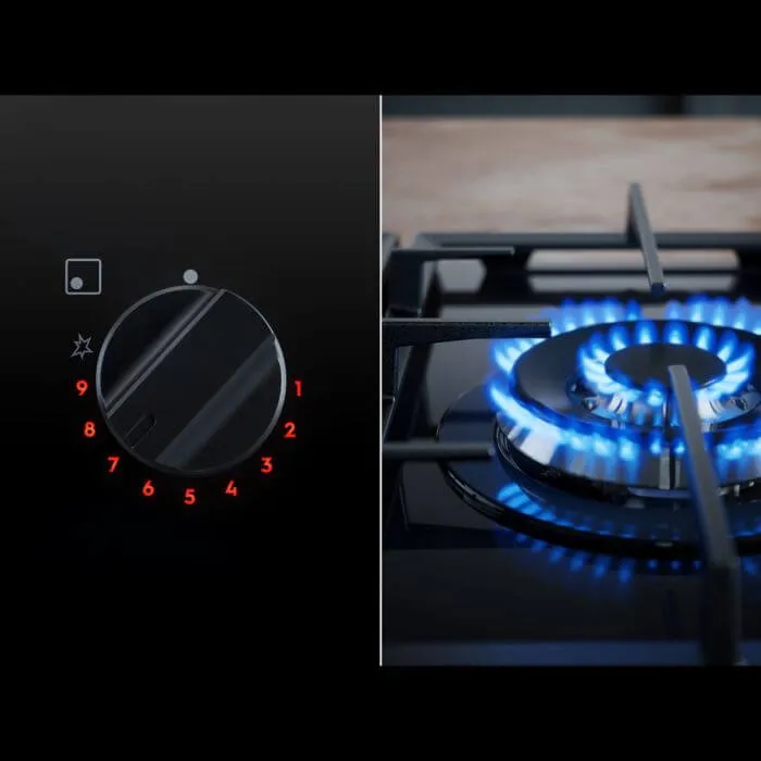 AEG HKB95820NB 5 Burner Gas on Glass Hob, Black