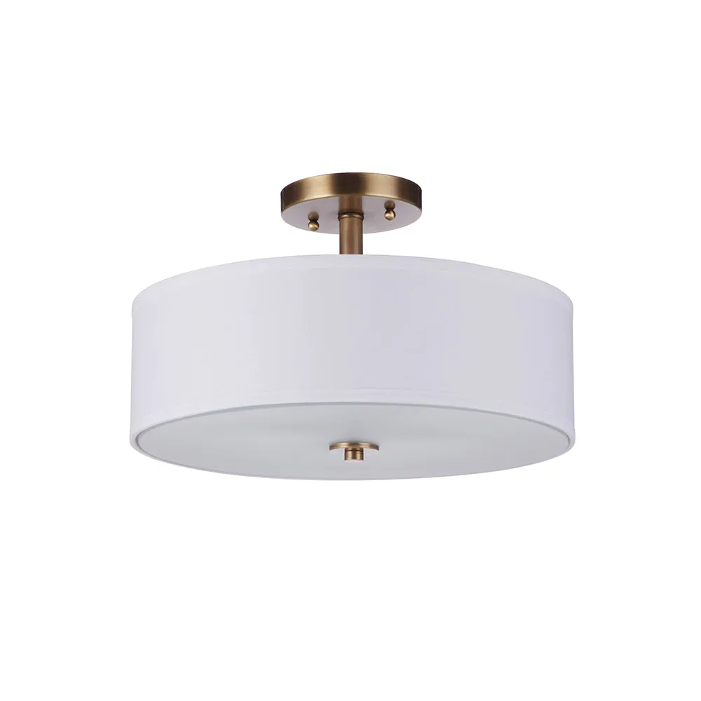 Amie Four Light Semi Flush - Brass