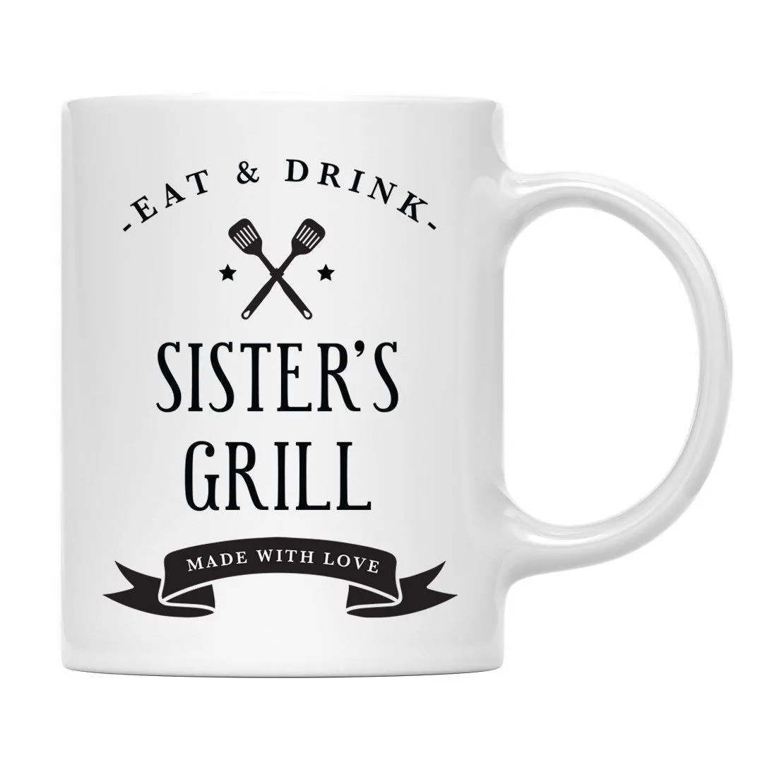 Andaz Press 11oz Eat And Drink Grill Coffee Mug