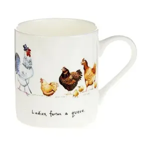 At Home In The Country - Ladies Form A Queue Fine Bone China Mug