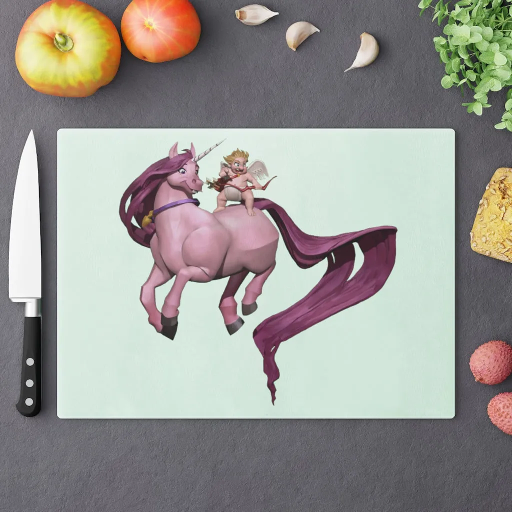 Baby Cupid and Horse Cutting Board