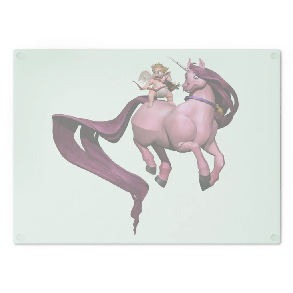 Baby Cupid and Horse Cutting Board