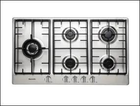 Baumatic BSSG95 Studio Solari 90cm Italian Made Stainless Steel Gas Cooktop