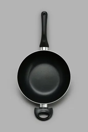 Black Aluminum Wok Pan (24cm)