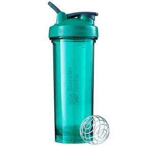 Blender Bottle Plastic Pro Series Shaker Bottle, 32 oz, Emerald Green