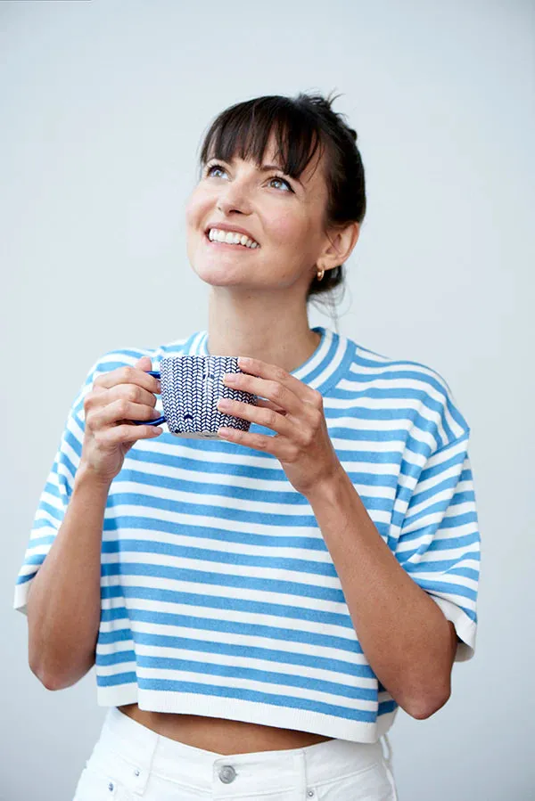 Blue Weave Mug