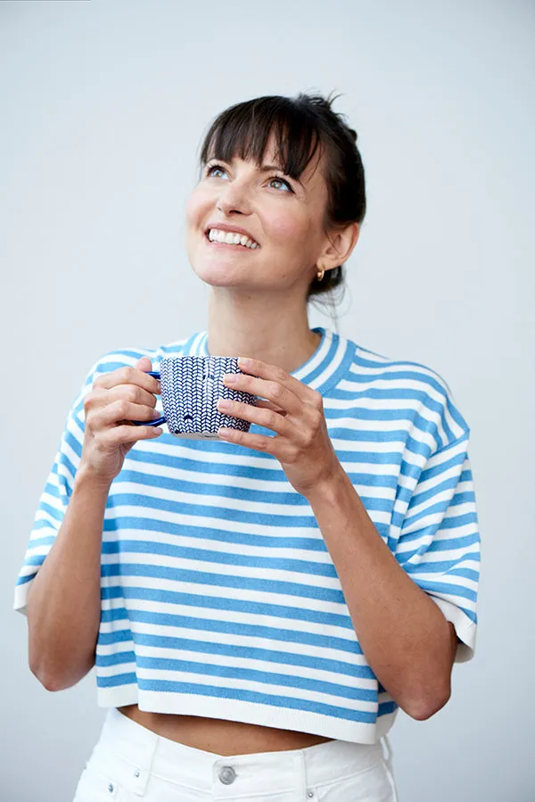 BLUE WEAVE MUG