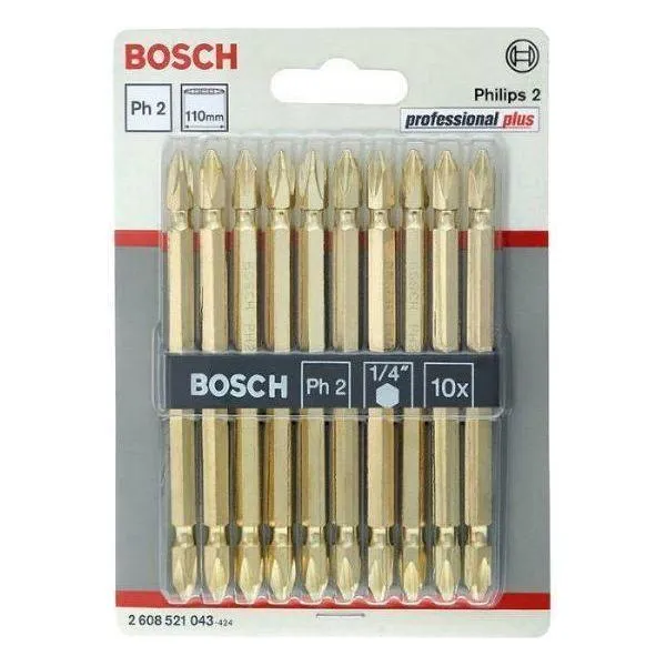 Bosch Double Ended Screwdriver Bit (Gold Plated)