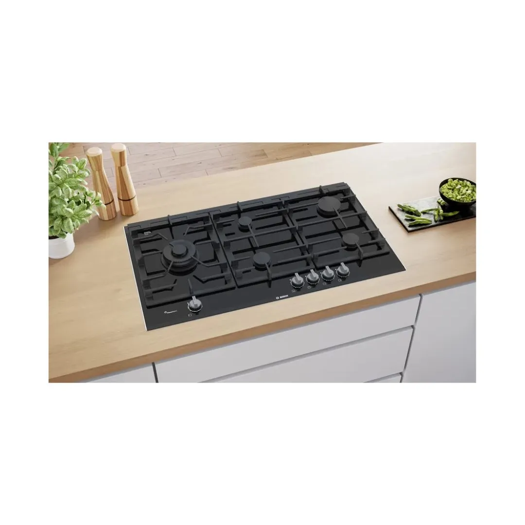 Bosch PRS9A6B70 90cm Series 8 Ceramic Gas Hob (Black)