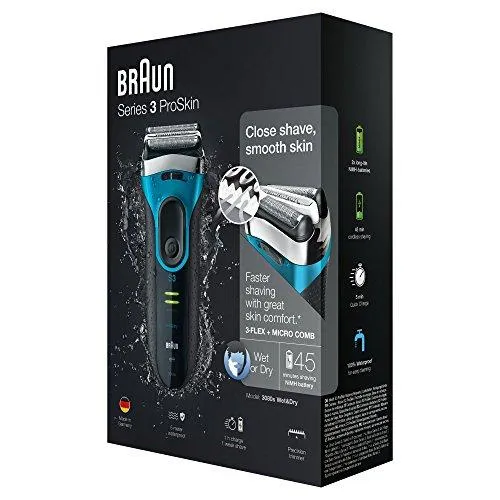 Braun Series 3 ProSkin 3080s Wet & Dry Rechargeable Electric Foil Shaver