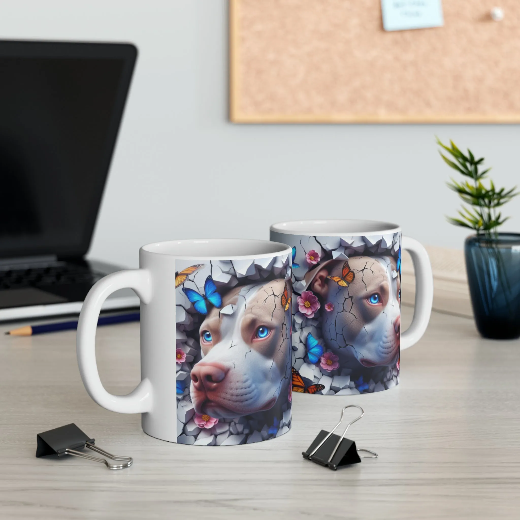 Bulldog 3d | Ceramic Mug, 11oz