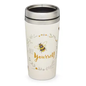 Bumble Bees Stainless Steel Bamboo Travel Mug