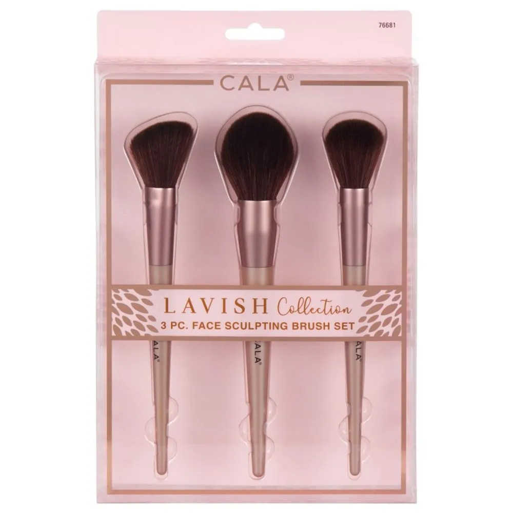 Cala Lavish Face Sculpting Brush Set (3Pcs)