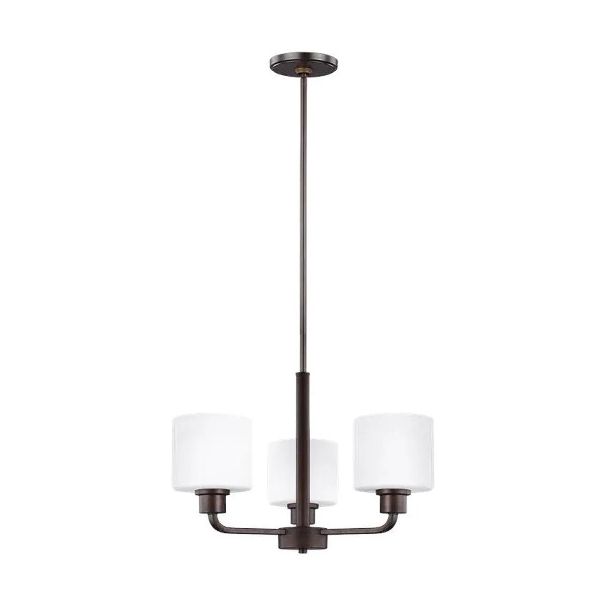 Canfield 3-Light Chandelier Bronze Finish