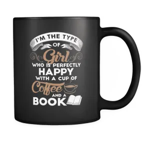 Coffee & Books Black Mug