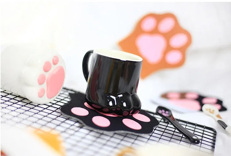 Cute Cat Paw Ceramic Coffee Mug