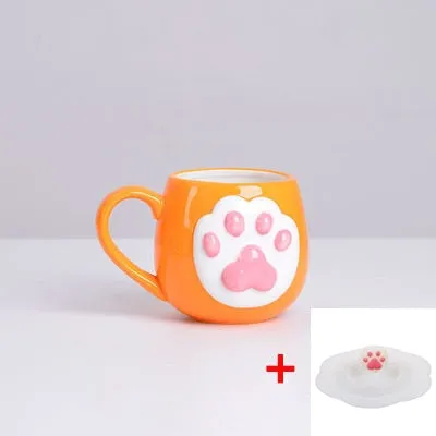 Cute Cat Paw Ceramic Coffee Mug