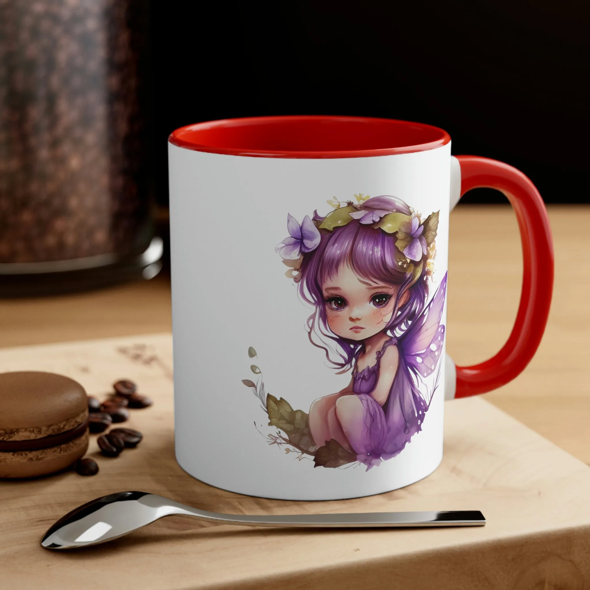 Cute Fairy Girl 03 - Accent Coffee Mug, 11oz