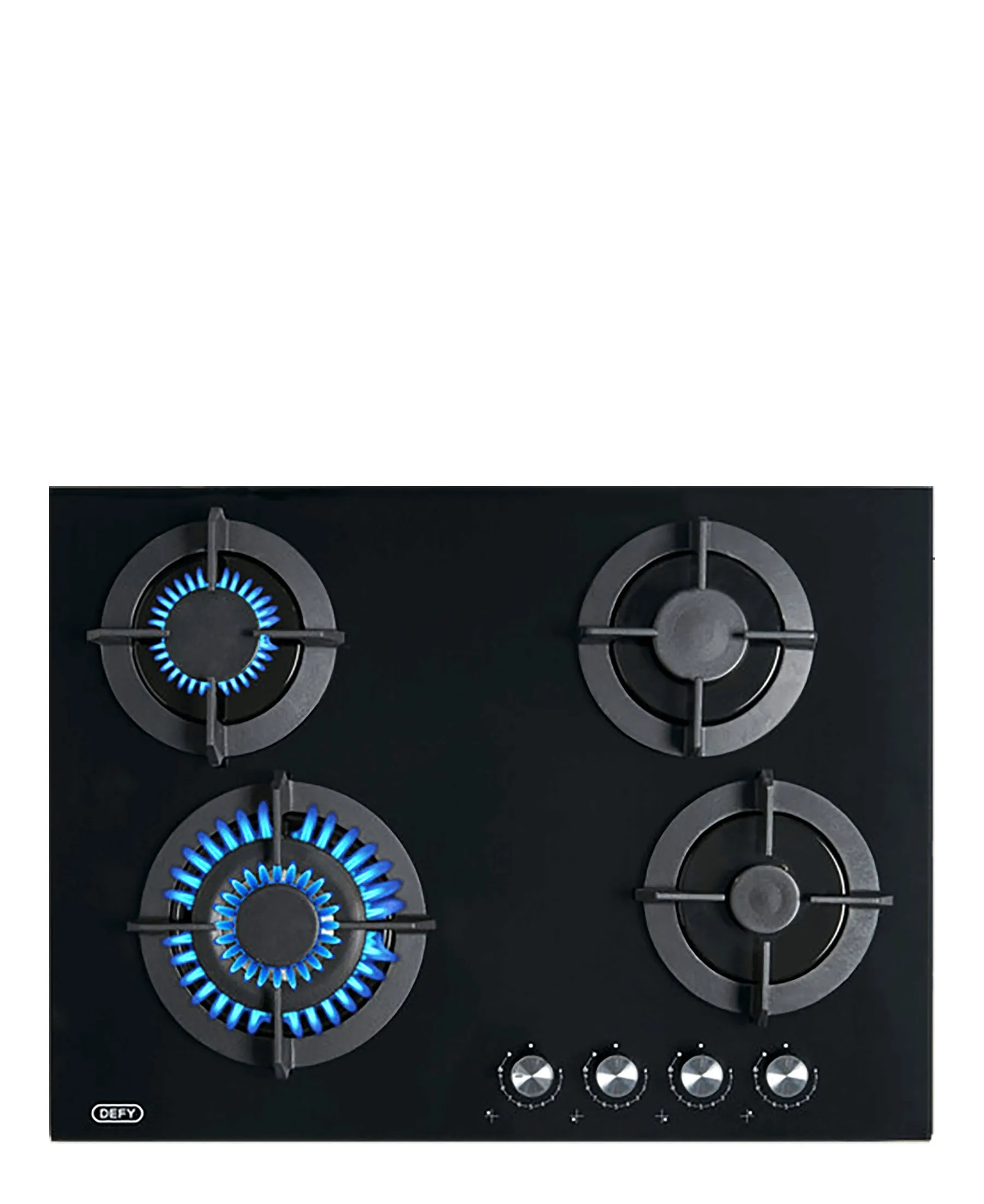 Defy 70CM 4 Burner Gas Hob - Black