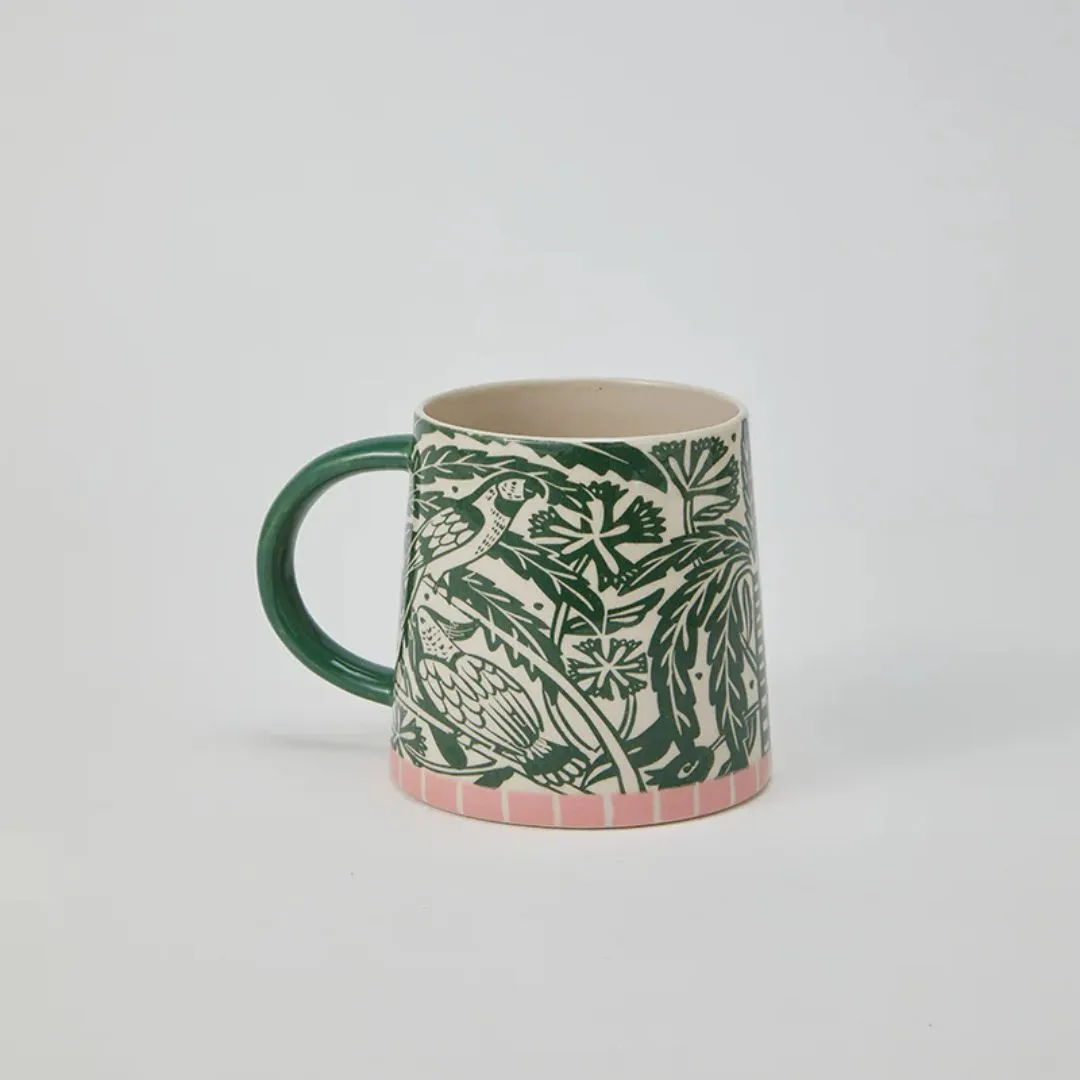 Del Sol Bird Mug Green