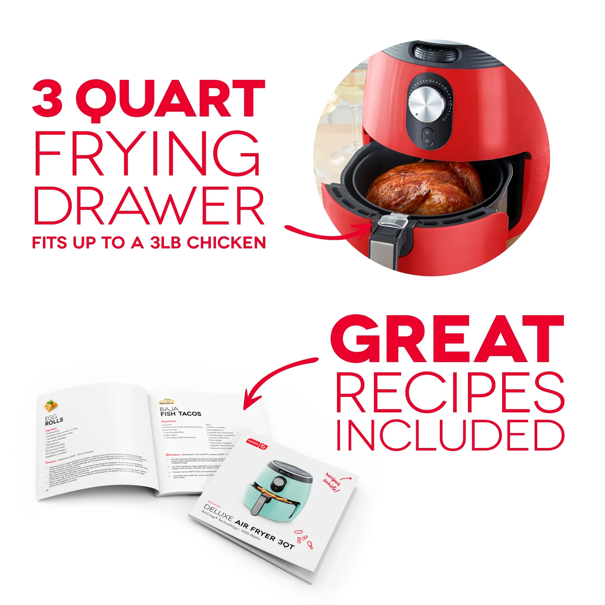 Deluxe Air Fryer 3Qt.