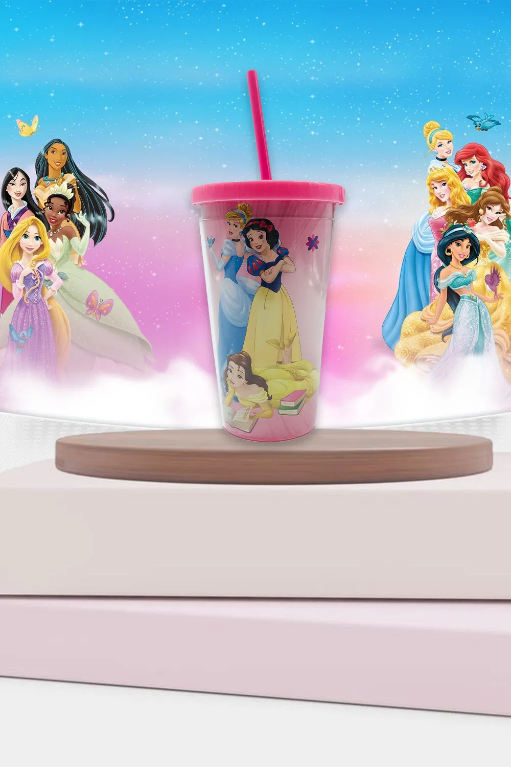 Disney Princess Plastic Cup & Lid