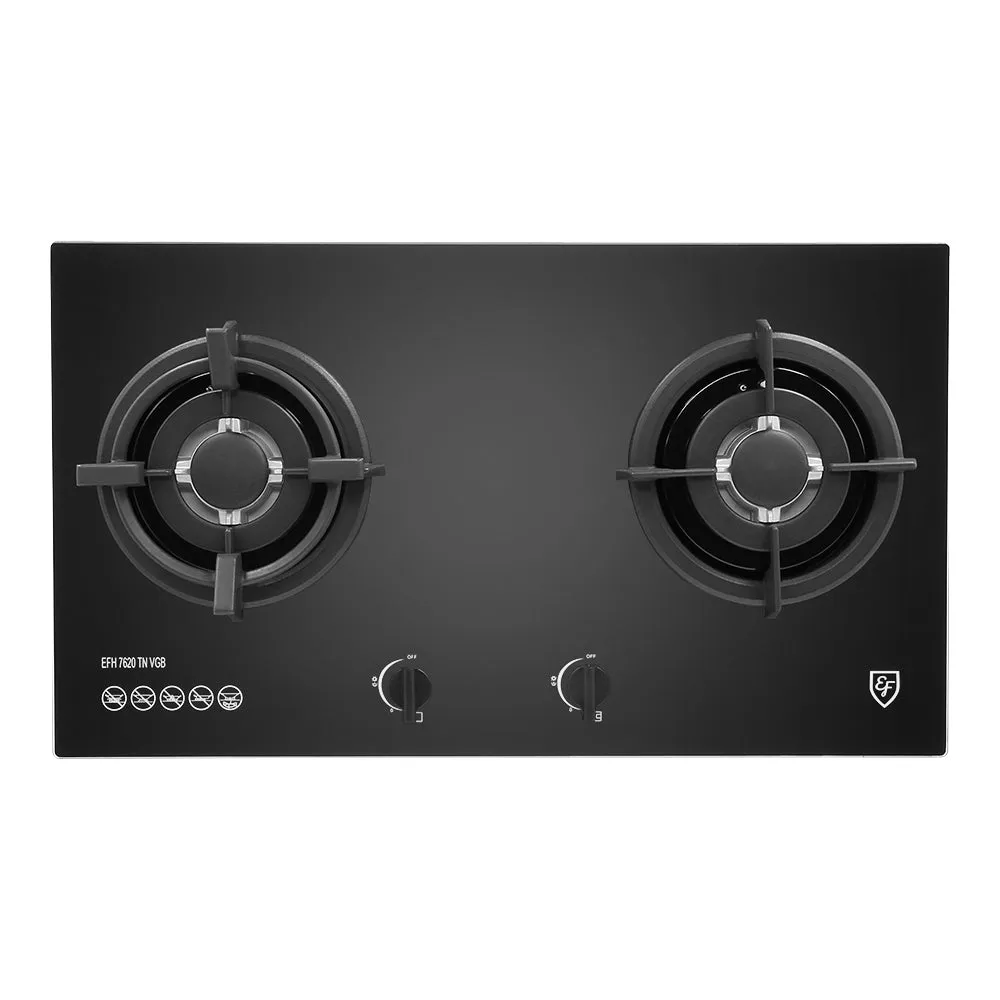 EFH7620TNVGB 73CM 2-BURNER GAS HOB