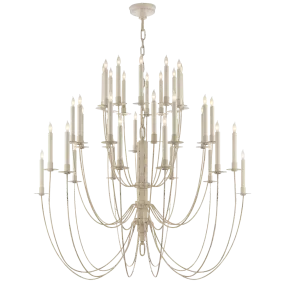 Erika Three-Tier Chandelier in Belgian White