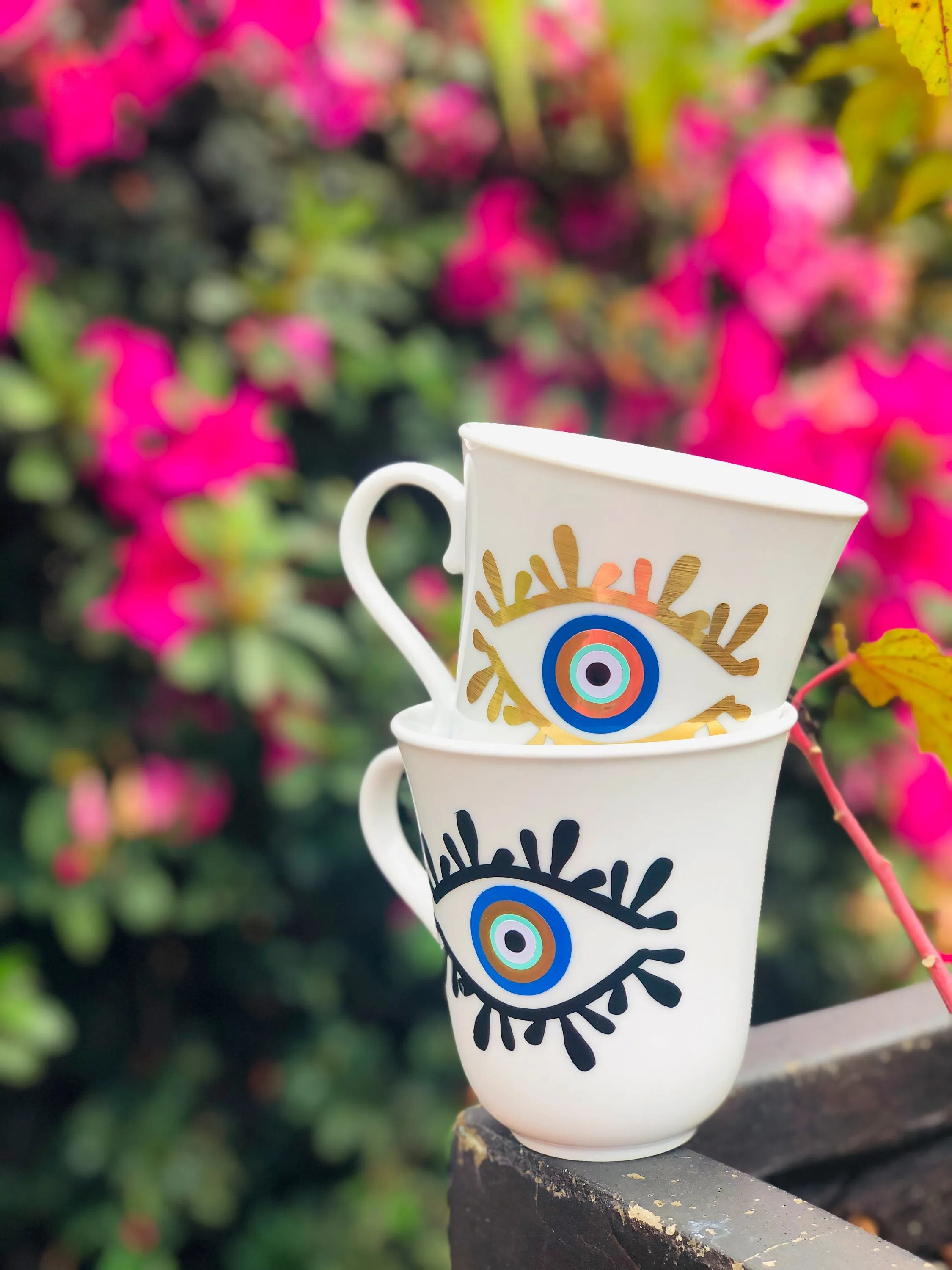 Evil Eye Design Personalized Mug Custom Gift With Your Name