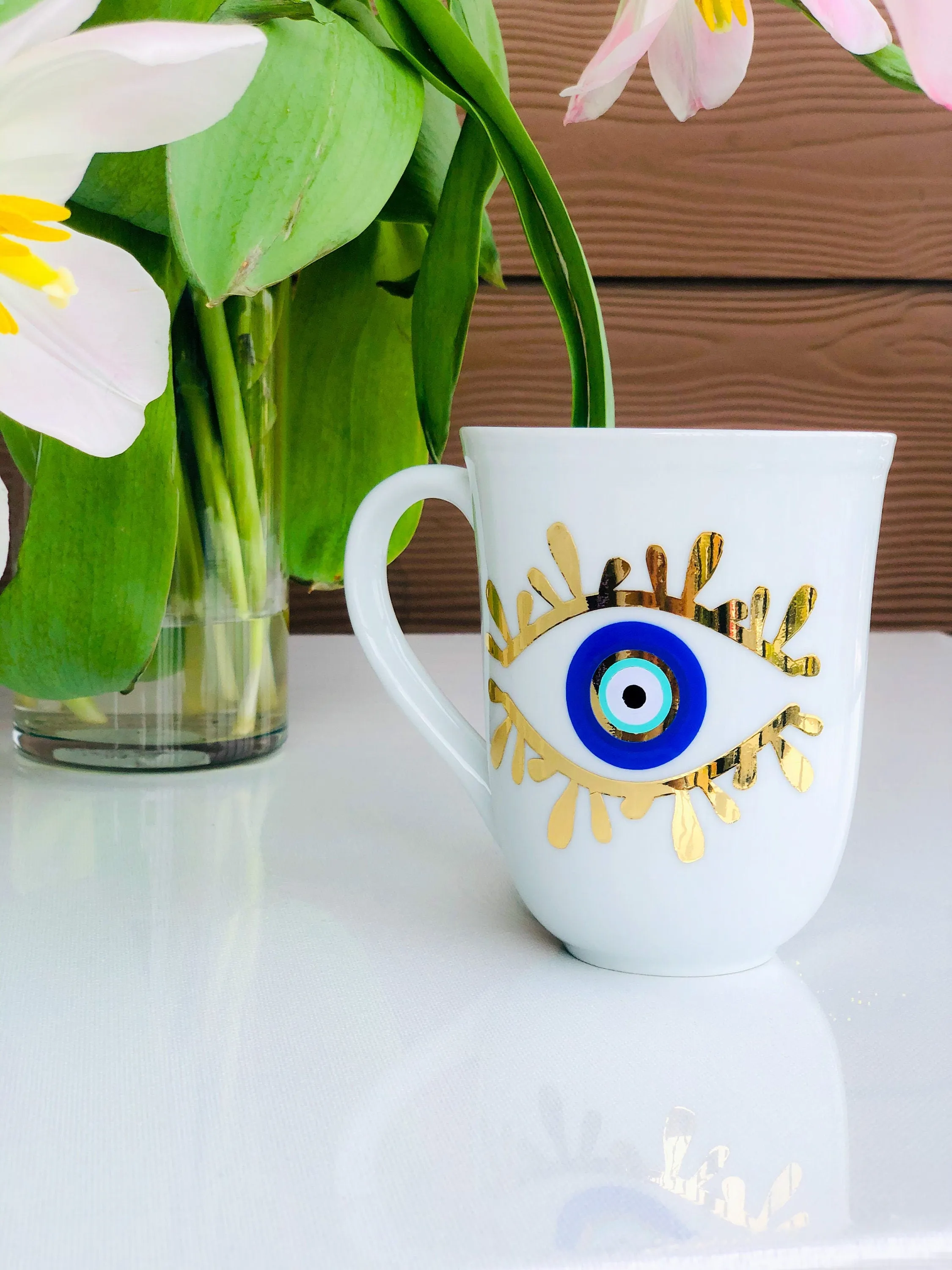 Evil Eye Design Personalized Mug Custom Gift With Your Name