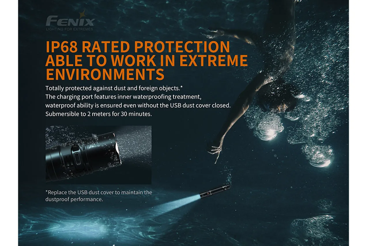 Fenix PD36R USB Type-C Rechargeable Flashlight 1600 Lumens