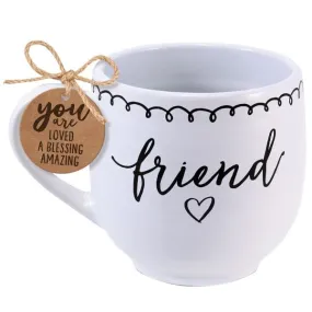 Friends Encourage One Another Artisan Doodles Scripture Coffee Mug