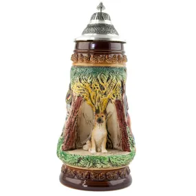 German Beer Stein - Wildlife German Shepherd .5L