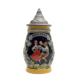 German Bier Fest Engraved Stein Metal Lid