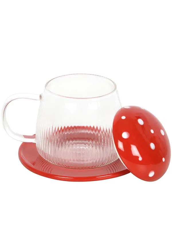 Glass Mushroom | MUG & SAUCER