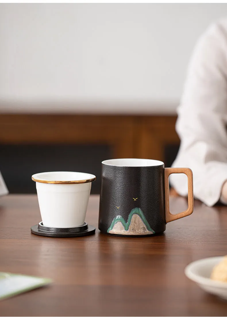 Gohobi Mountain Ceramic Tea Office Mug