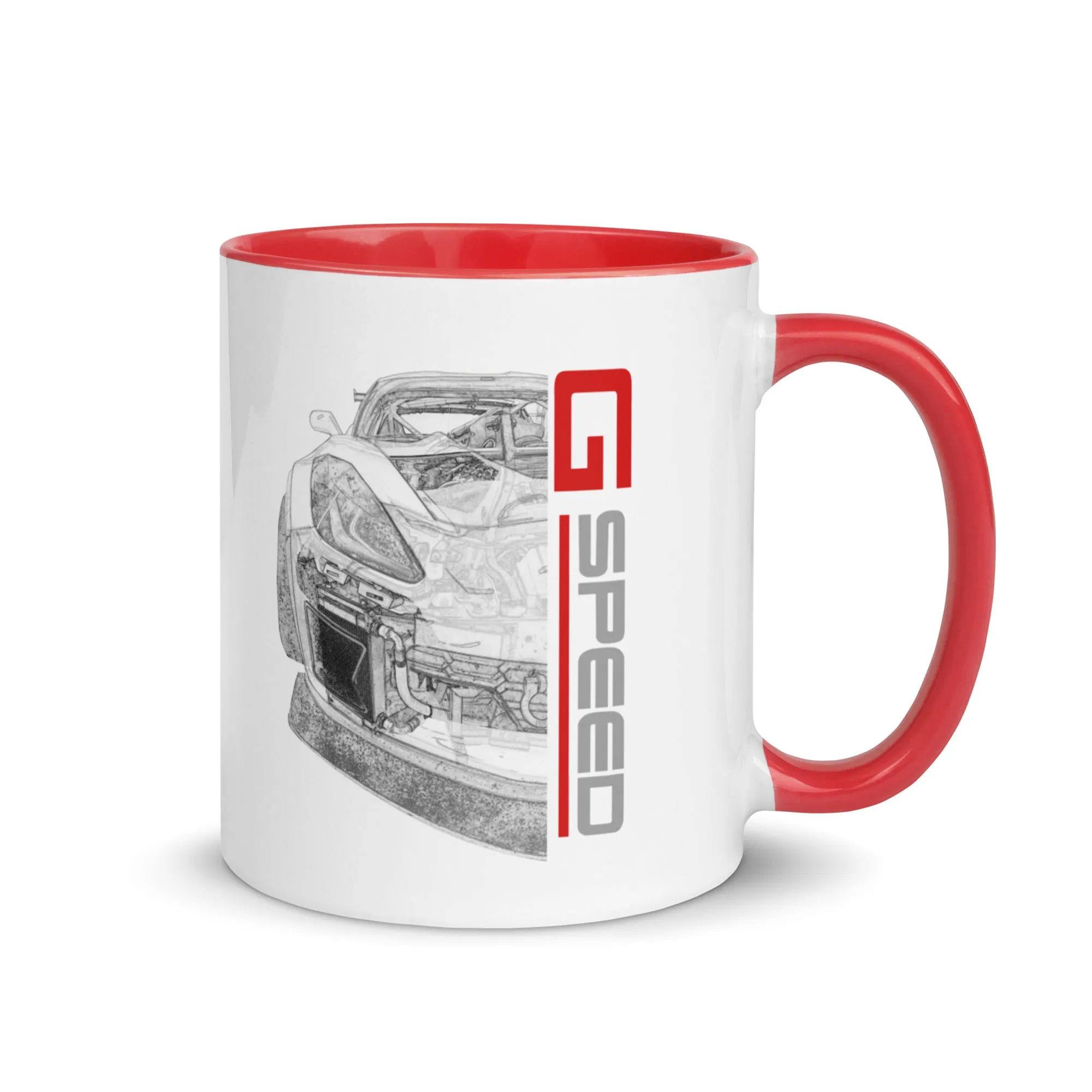 GSpeed Red and White Ceramic Mug