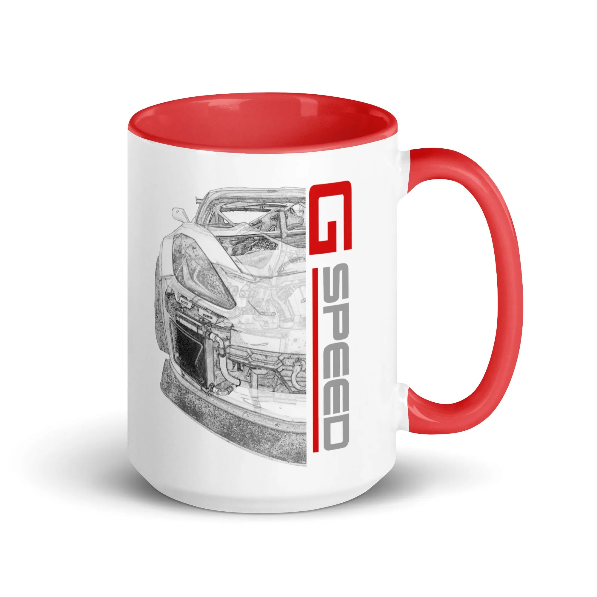 GSpeed Red and White Ceramic Mug