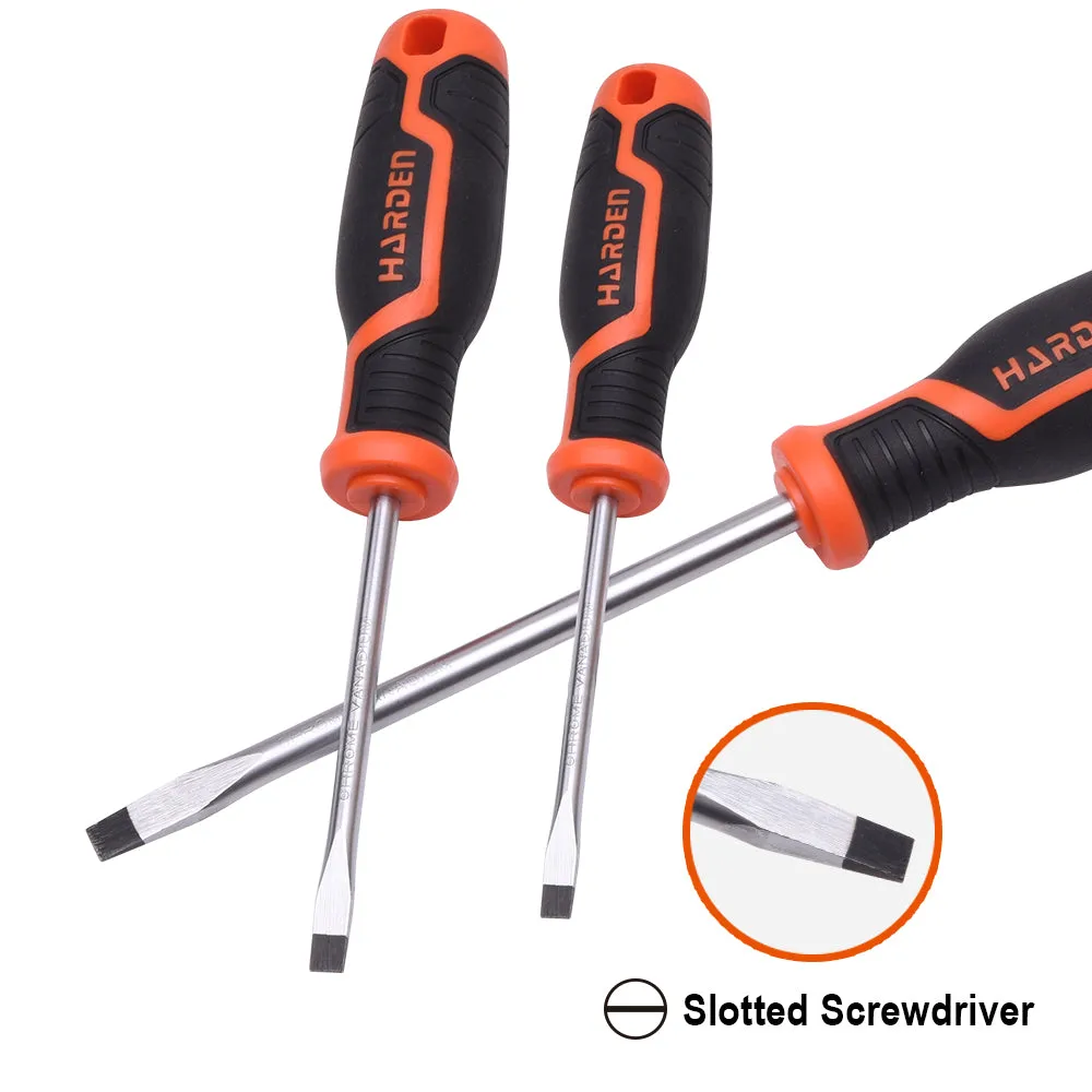 Harden Flat Screwdriver with Soft Handle 5 x 100mm